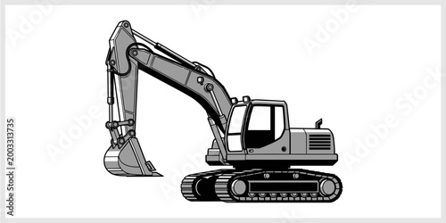 Fotografie Excavator on Tracks