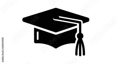 Graduation Cap Icon Symbol Education.