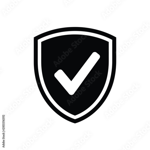 Shield with Check Mark Icon.