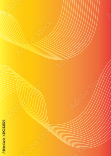 Modern Neon Wave Lines Abstract Technology Background	
