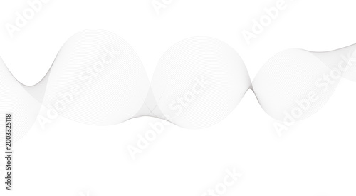 Abstract wave line. Digital frequency equalizer. digital Stylized line art background. 