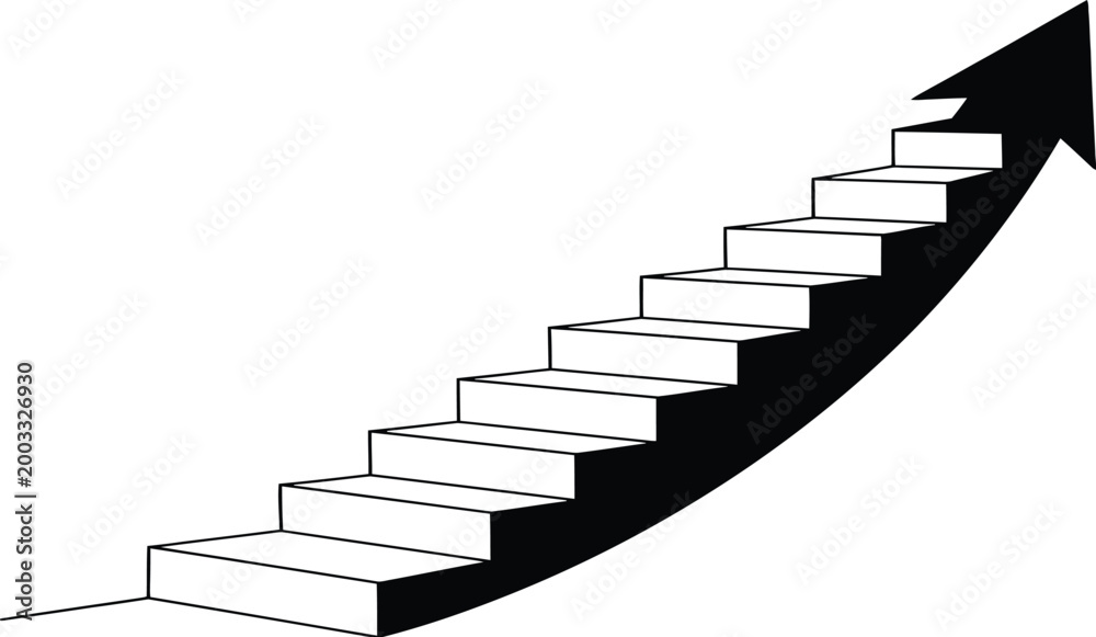 Fototapeta premium stairs to success