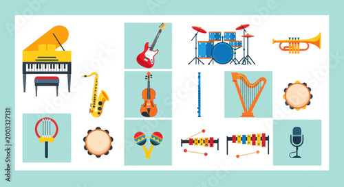 Musical instruments collection