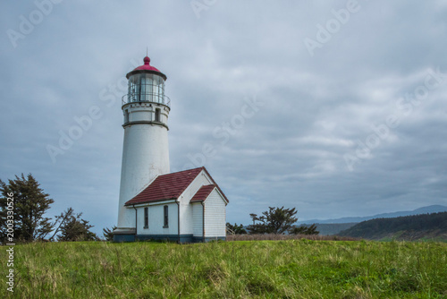 Cape Blanco lighthouse on the coast