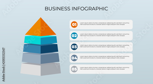 Konstfotografi 3D Percentage Infographic Design with Step Process Layout