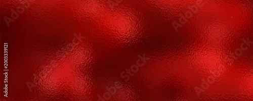 Vector red foil texture background. Abstract gradient bright and shiny light reflection rough texture surface. Vector illustration for background, backdrop, web, wallpaper, print and design artwork.