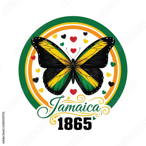 Juneteenth celebration jamaica 1865 emancipation day butterfly art freedom symbolism