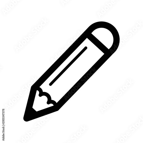 Black paperclip heart shape icon isolated on white background vector