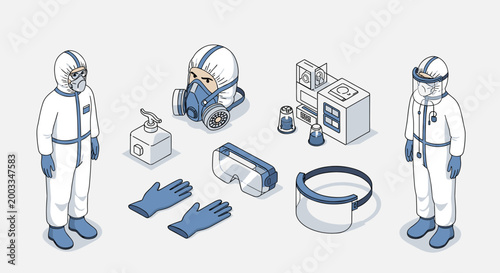 Personal Protective Equipment and Safety Gear Collection.