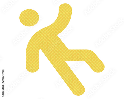 Slipping Person Icon
