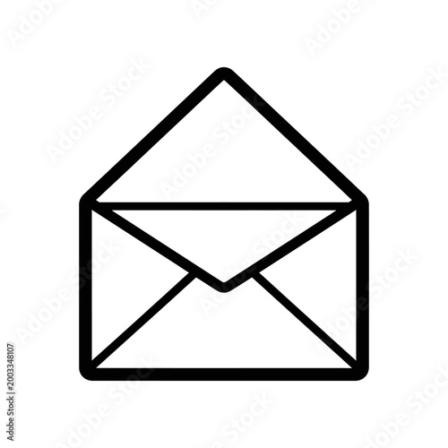 Minimalist paper airplane envelope icon vector illustration design