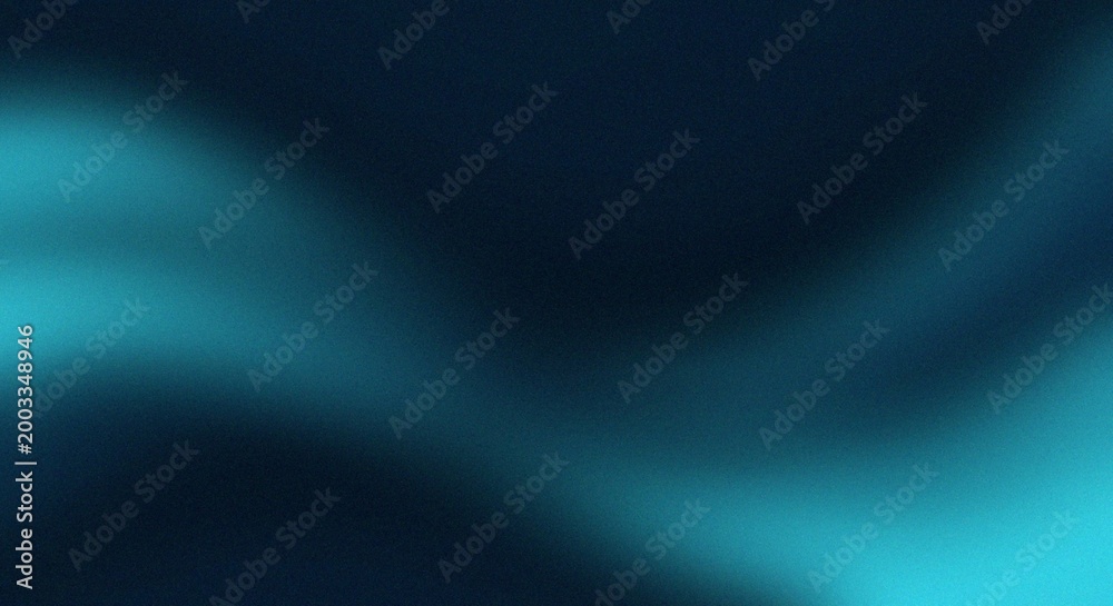 Fototapeta premium Smooth gradient blue and dark background blend Grainy Noise Texture Design for Retro Poster Header and Web Backdrop