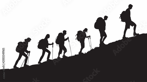 silhouettes of people