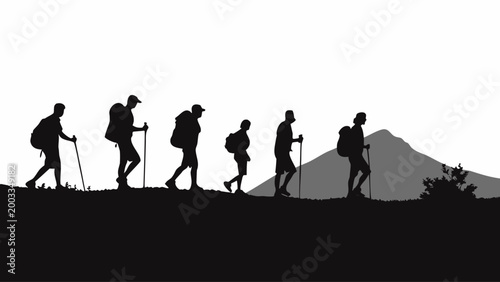 group of people walking