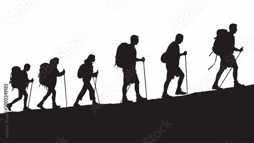 silhouettes of people