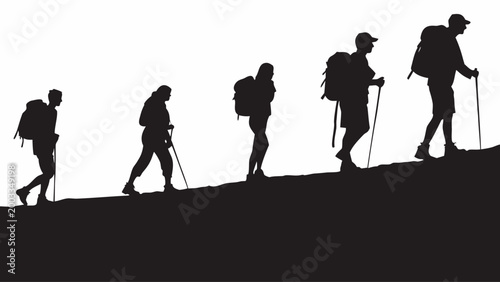 silhouettes of people