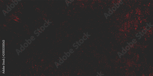 Red and black grunge texture background, abstract distressed splatter pattern with dark rough surface, modern urban design for poster, banner, wallpaper, horror theme, industrial style and creative.