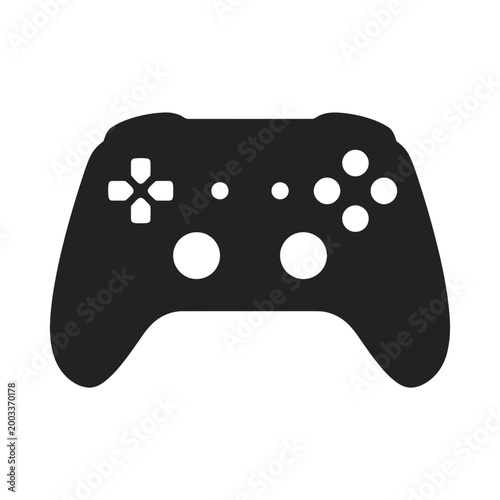 Game controller silhouette icon for gaming