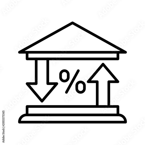 Fotografija Currency devaluation icon