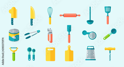 Kitchen utensils cooking tools collection