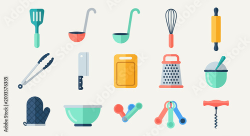 Kitchen utensils illustration