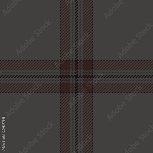 Folklore textile tartan vector, napkin check plaid background. Purchase seamless fabric pattern texture in grey and dark colors.