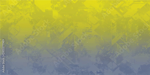 Abstract yellow and blue geometric overlay background with abstract background gradient geometric artistic backdrop wallpaper composition structure creative contrast template framework