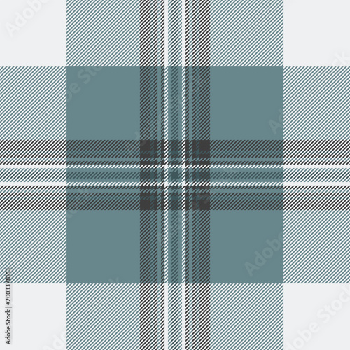 Formal plaid fabric seamless, sofa texture tartan textile. Britain check background pattern vector in pastel and white colors.