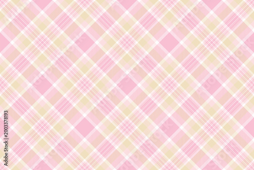 Soft pink plaid pattern. A delicate and timeless tartan design, ideal for backgrounds, textiles, and elegant spring projects. Subtle, classic.