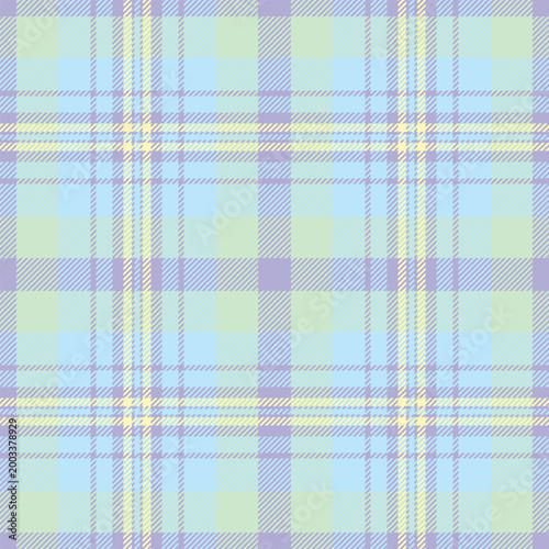 Layer check pattern seamless, wedding tartan texture fabric. Choice plaid background textile vector in light and indigo colors.