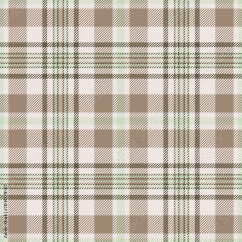 60s fabric tartan texture, pretty background vector plaid. Tie check seamless textile pattern in pastel and white colors.