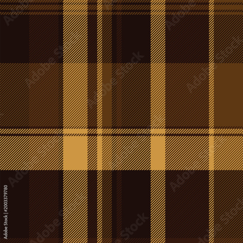 Top pattern texture vector, holiday seamless background plaid. Classy check tartan fabric textile in black and dark colors.