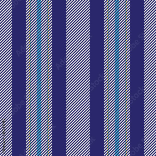 Rividing stripe vertical lines, setting seamless background fabric. Solk texture vector pattern textile in indigo and gainsboro colors.