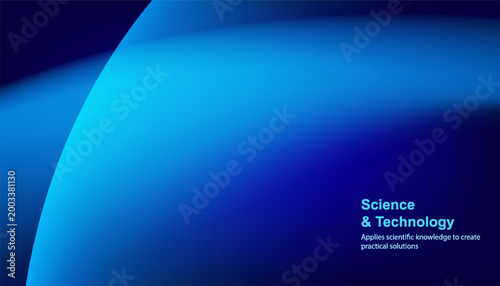 Abstract glowing blue energy lines with smooth wave motion
