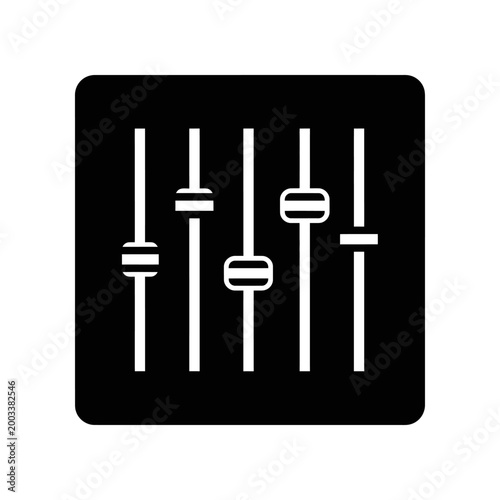 Modern audio mixer soundboard controls black minimalist studio equipment