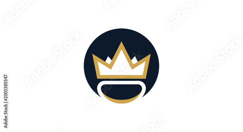 A stylized crown emblem on a dark background.