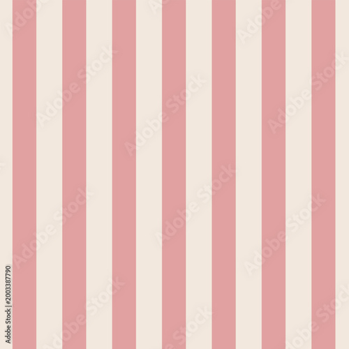 Abstract vector seamless pattern with vertical red stripes on white background. Geometric pattern with vintage stripes. Retro style print. Illustration background design for fabric and prints.