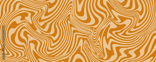 Vector Seamless Border with Flowing Salted Caramel. Abstract Sweet Texture. Creative Food Background for Packaging Design and Advertisement. eps 10