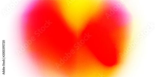 Red orange pink coral peach white abstract background. Noise grain mesh spray. Color gradient. Spot blot oval circle. Fluid water explosion splash. Design.