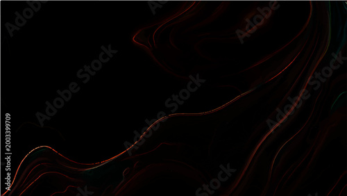 Vector Abstract swirling lines of vibrant hue against mysterious dark backdrop evokes feeling dynamism, fluidity.