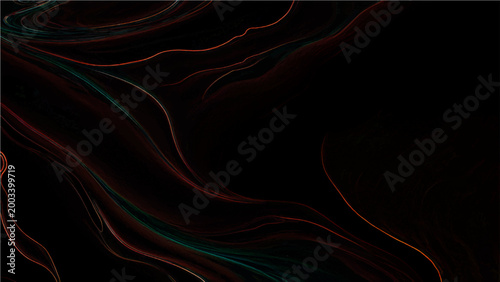 Vector Abstract fluid lines cascade darkness, evoking sense of depth, creating captivating visual texture and organic form for artistic compositions.