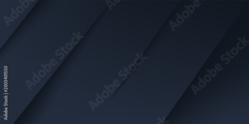 Dark blue abstract minimalist papercut design texture template elegant style background