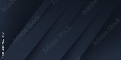 Dark blue abstract minimalist papercut design texture template elegant style background