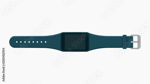 A sleek, modern smartwatch is presented with the focus on its elegant design, illustrating the functionality. 