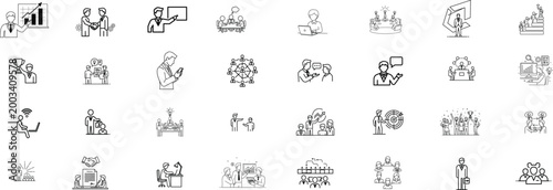 Collection of diverse black and white sketches depicting human figures and forms