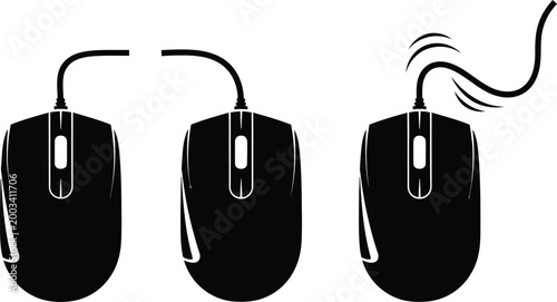 Computer mouse evolution disconnected partially connected and fully connected