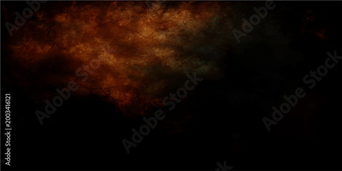 Vector Abstract smoky fiery color background with atmospheric vaporous effect and dim luminescence, simulating a dramatic environment.