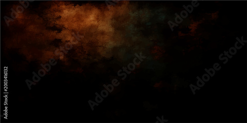 Vászonkép Vector Abstract smoky cloud with dark atmosphere and fiery hues of amber and brown, evocative of mysterious and enigmatic concept