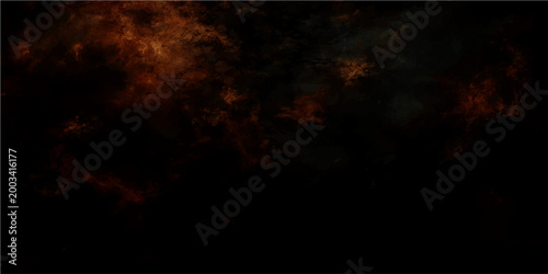 Vector Burning flames inferno fiery background, depicting orange ember and dark charcoal.