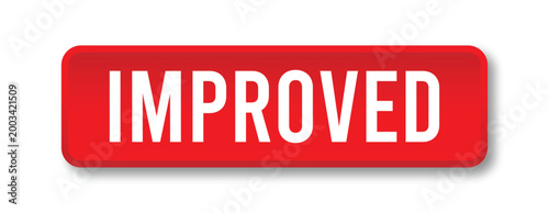 Red Improved Status Button with Shadow and Gradient for Web Call to Action Modern UI Marketing Design